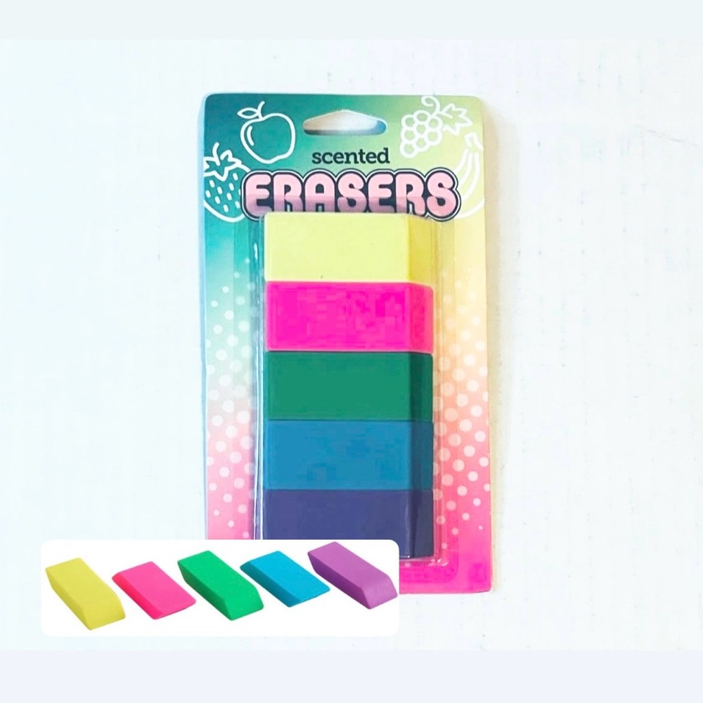 ⭐️5 For 25⭐️ Office Depot Scented Erasers